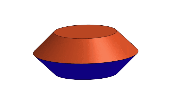 Red and blue Cash Out chip